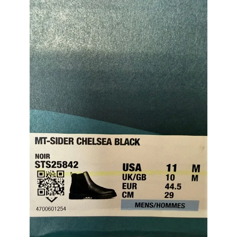 Sperry‎ MT-SIDER Chelsea Boot Men's 11 M Black Waterproof Leather NIB